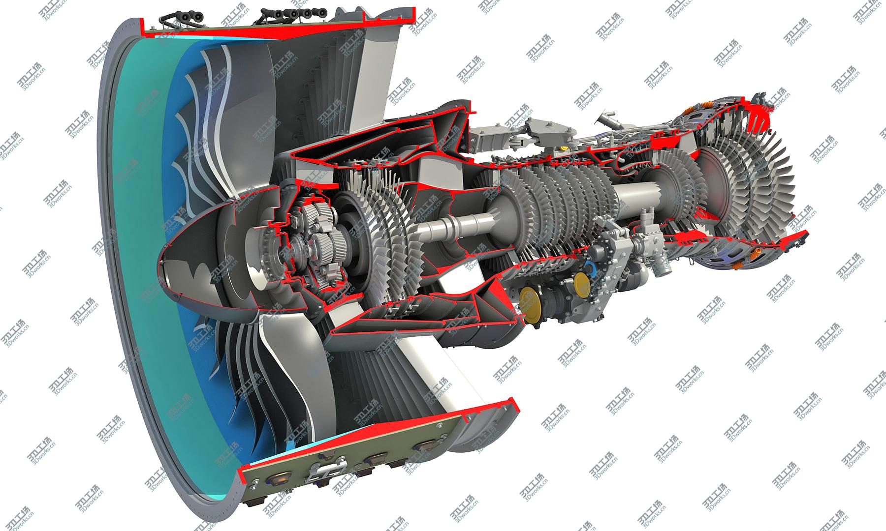 images/goods_img/20210319/3D Full and Cutaway Turbofan Engine/3.jpg